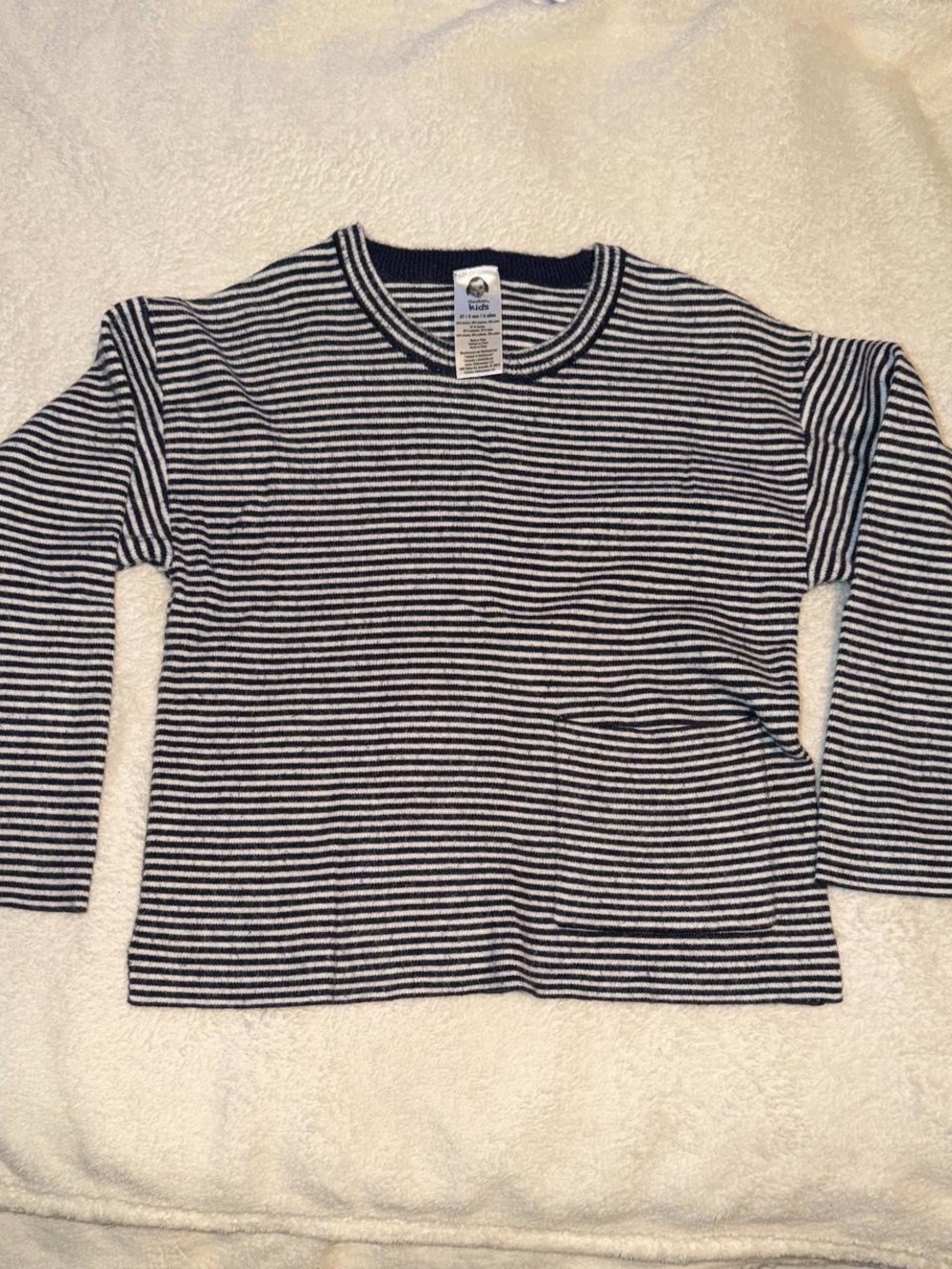 Gerber Navy & White Striped Long-Sleeve Tee